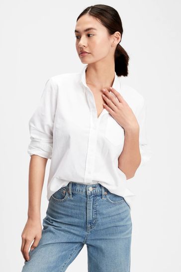 Gap fitted boyfriend oxford shirt new arrivals