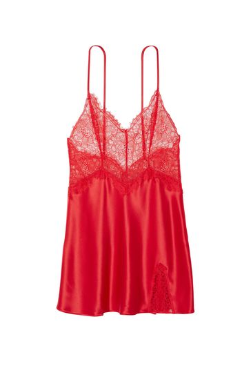 Satin & shop lace slip