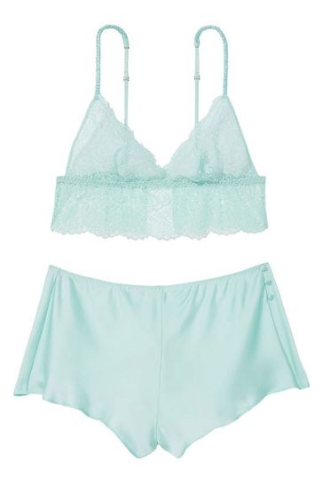 Victoria's Secret Floral Lace Cami Top Satin Short Set | Victoria's Secret  Ireland