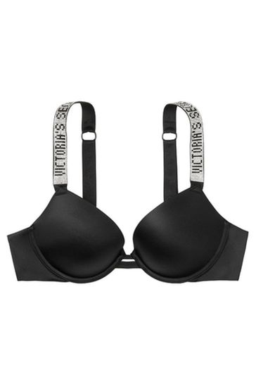 Victoria's Secret Black Shine Strap Push Up Bra