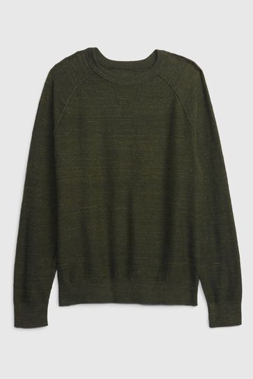 Long sleeve green online sweater