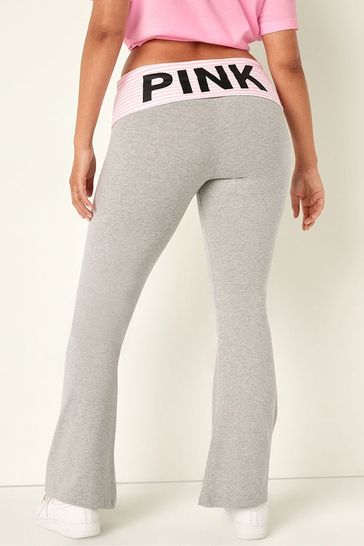 Buy Victoria's Secret PINK Cotton Fold Over Yoga Leggings from the  Victoria's Secret UK online shop