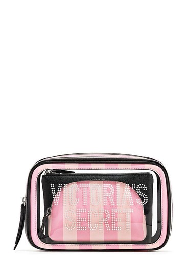 Victoria's Secret Love Backstage Nested Trio Cosmetic Bags