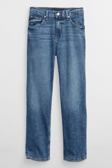 Gap Mid Wash Blue Mid Rise 90s Loose Fit Jeans