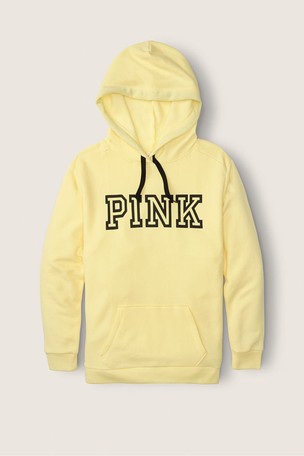 Victoria secret shop pink hoodie yellow