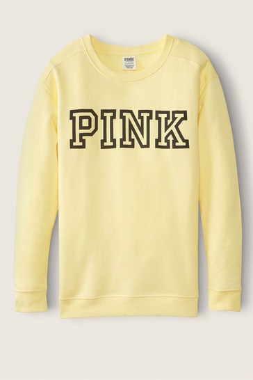 Victoria secret sale yellow sweatshirt
