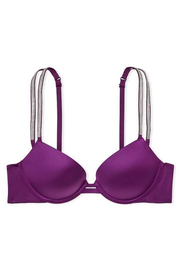 Victoria's Secret Grape Soda Purple Push Up Double Shine Strap Bra