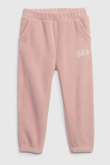 Gap Pink Logo Fleece Joggers