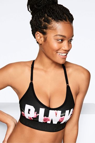 Victoria's Secret PINK Ultimate Lightly Lined Strappy-Back Sports