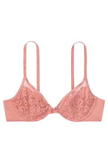 Buy Victoria's Secret Rosey Pink Lace Unlined Demi Bra from Next Ireland