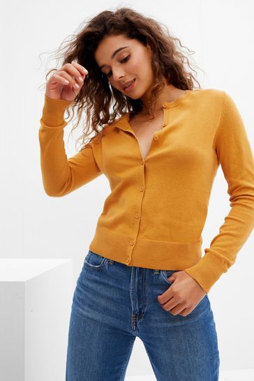 Gap yellow cardigan discount