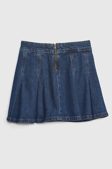 J crew 2024 pleated denim skirt