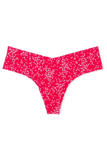 Victoria's Secret Red Smooth No Show Thong Panty