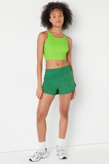 Victoria s Secret PINK Bloom Green Crop Tank Top