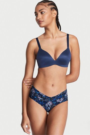 Victoria's Secret Blue Wings No Show Cheeky Knickers