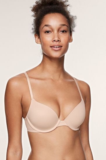 Victoria's Secret PINK Nude Lace Lightly Lined T-Shirt Bra
