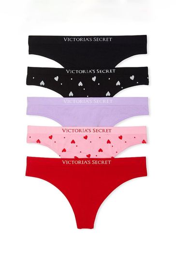 Victoria's Secret Black Multipack Thong Knickers