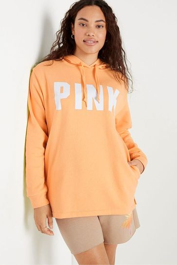 Victoria's Secret PINK Light Orange Fleece Hoodie