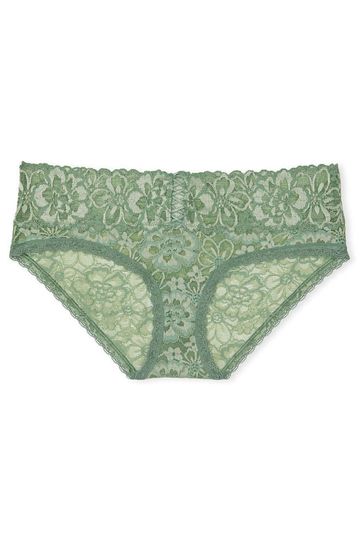 Victoria's Secret Seasalt Green Lace Hipster Knickers