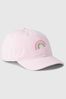 Pink Graphic Print Baseball Hat