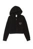 Victoria's Secret PINK Pure Black Full Zip Cable Knit Hoodie