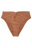 Victoria's Secret Caramel Brown Fishnet High Leg Swim Bikini Bottom
