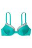 Victoria's Secret Capri Sea Blue Push Up Shine Strap Swim Bikini Top