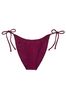 Victoria's Secret Pink Rouge Fishnet Tie Side High Leg Swim Bikini Bottom