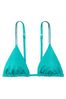 Victoria's Secret Capri Sea Blue Triangle Shine Strap Swim Bikini Top