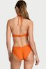 Victoria's Secret Sunset Orange Fishnet Add 2 Cups Push Up Swim Bikini Top