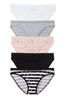 Victoria's Secret White/Grey/Pink/Black Bikini Multipack Knickers