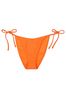 Victoria's Secret Sunset Orange Fishnet Tie Side High Leg Swim Bikini Bottom