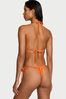 Victoria's Secret Sunset Orange Fishnet Triangle Swim Bikini Top