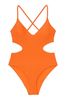 Victoria's Secret Sunset Orange Fishnet Swimsuit
