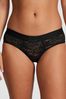 Victoria's Secret PINK Pure Black Lace Hipster Logo Knickers