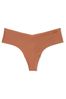 Victoria's Secret PINK Caramel Nude Thong No Show Knickers