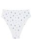 Victoria's Secret PINK Optic White Floral High Waisted Swim Bikini Bottom