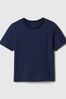 Navy/Blue Pocket Crew Neck Short Sleeve T-Shirt (Newborn-5yrs)