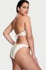 Victoria's Secret Coconut White Cheeky Swim Chain Bikini Bottom