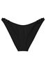 Victoria's Secret Nero Black Cheeky Swim Chain Bikini Bottom
