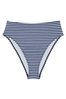 Victoria's Secret PINK Flamingo Stripe Blue High Waisted Swim Bikini Bottom