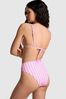 Victoria's Secret PINK Pink Stripe High Waisted Swim Bikini Bottom