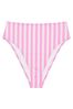 Victoria's Secret PINK Pink Stripe High Waisted Swim Bikini Bottom