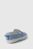 Blue Denim Slip-On Shoes