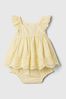 Yellow Floral Top and Underwear Set (Newborn-24mths)