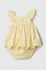 Yellow Floral Top and Underwear Set (Newborn-24mths)