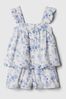 Blue Floral Outfit Set (Newborn-5yrs)