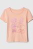 Orange Disney Minnie Mouse & Daisy Duck Graphic Short Sleeve Crew Neck T-Shirt (Newborn-5yrs)