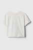 White Organic Cotton Brannan Bear Arch Logo Short Sleeve Crew Neck T-Shirt (Newborn-5yrs)