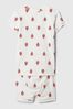 White Ladybug Print Organic Cotton Short Pyjama Set (12mths-5yrs)
